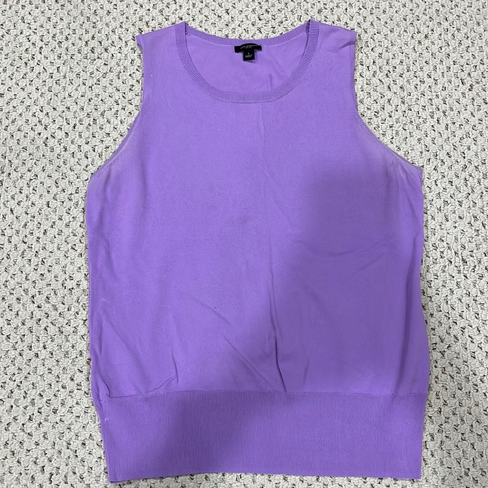 Ann Taylor Light Purple Sleeveless Top, women's size L